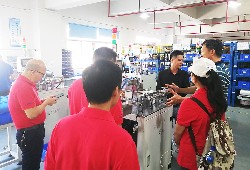 Partners visit the factory